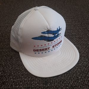 Vintage NEW 90s Operation Desert Storm Military Veterans USA SnapBack Hat